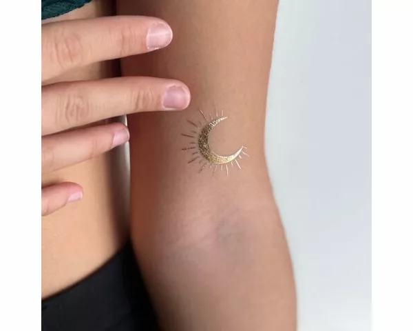 Tatouage éphémère : Lune Dorée - Sioou – Image 2