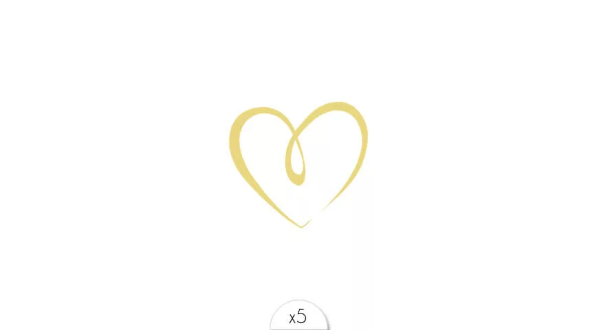 Tatouage éphémère : Coeur Doré - Sioou – Image 1