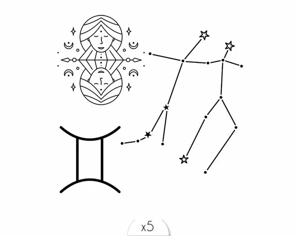 Tatouage éphémère : Gémeaux - Sioou – Image 1