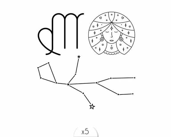 Tatouage éphémère : Vierge - Sioou – Image 1