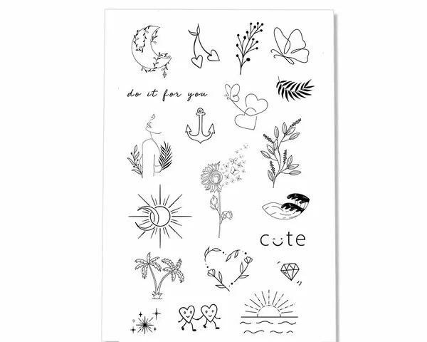 Tatouage éphémère : "D'amour et d'eau fraiche" - Sioou – Image 1