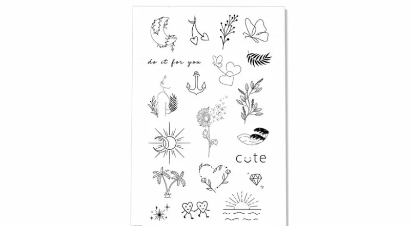 Tatouage éphémère : "D'amour et d'eau fraiche" - Sioou