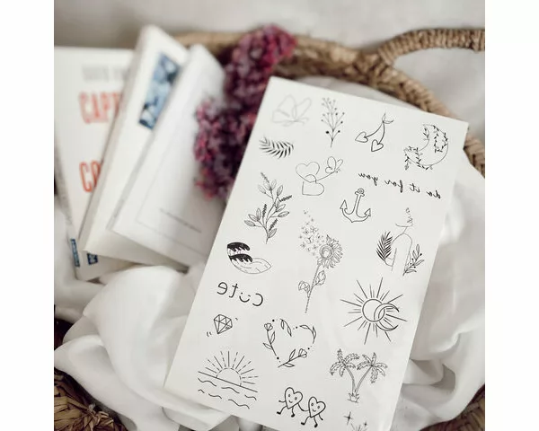 Tatouage éphémère : "D'amour et d'eau fraiche" - Sioou – Image 3