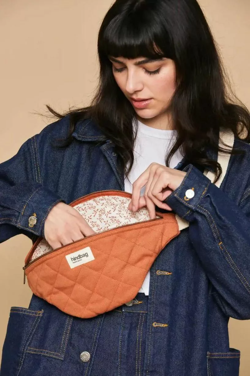 Sac banane matelassé Olivia - Sienne - Hindbag – Image 2