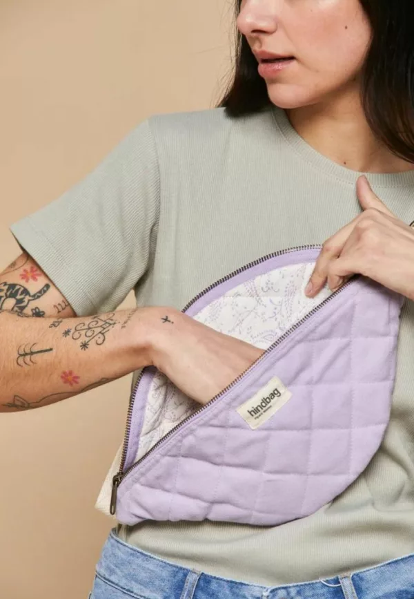Sac banane matelassé Olivia - Lilas - Hindbag – Image 2