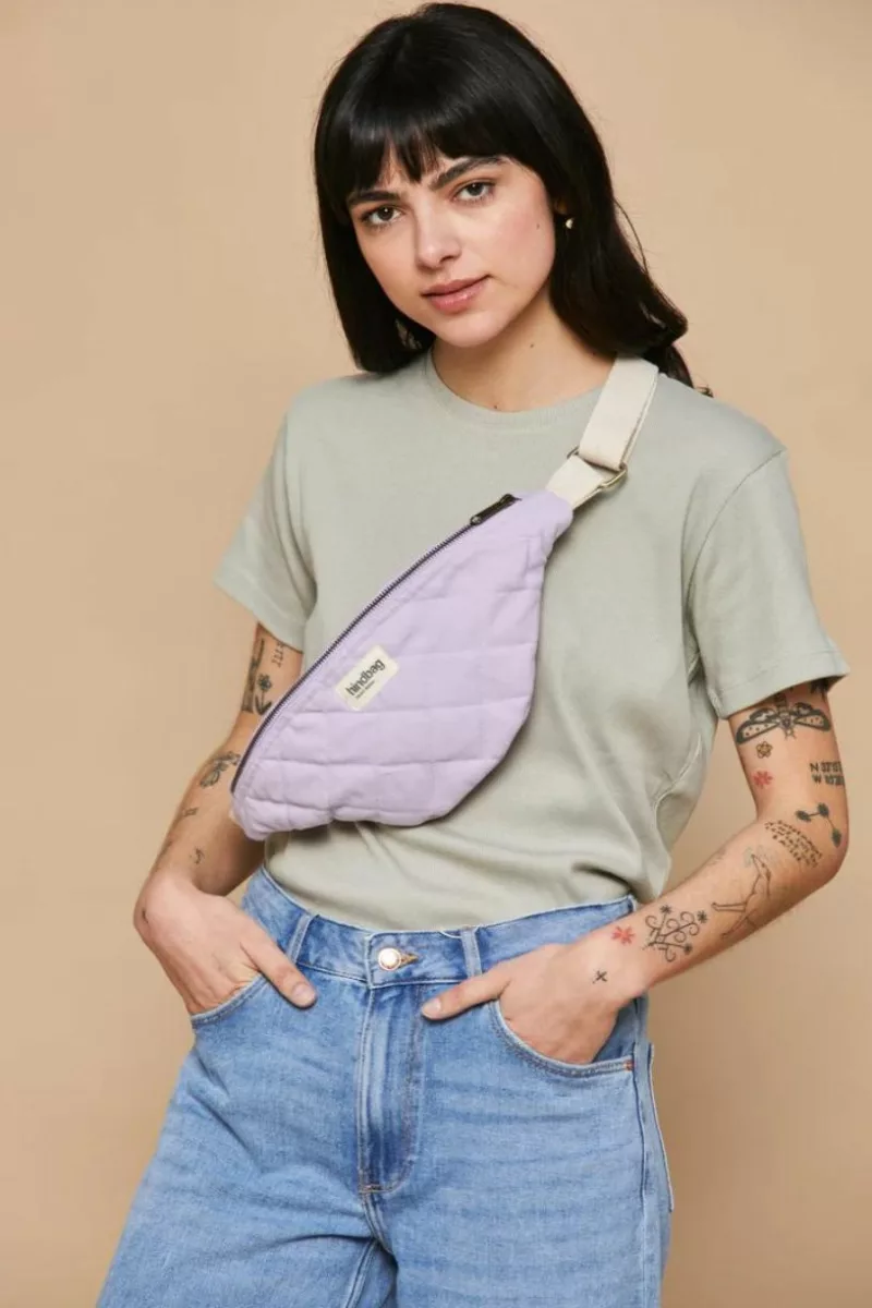 Sac banane matelassé Olivia - Lilas - Hindbag