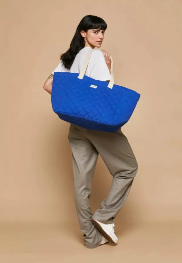 Cabas matelassé Claude - Bleu Electrique - Hindbag – Image 2