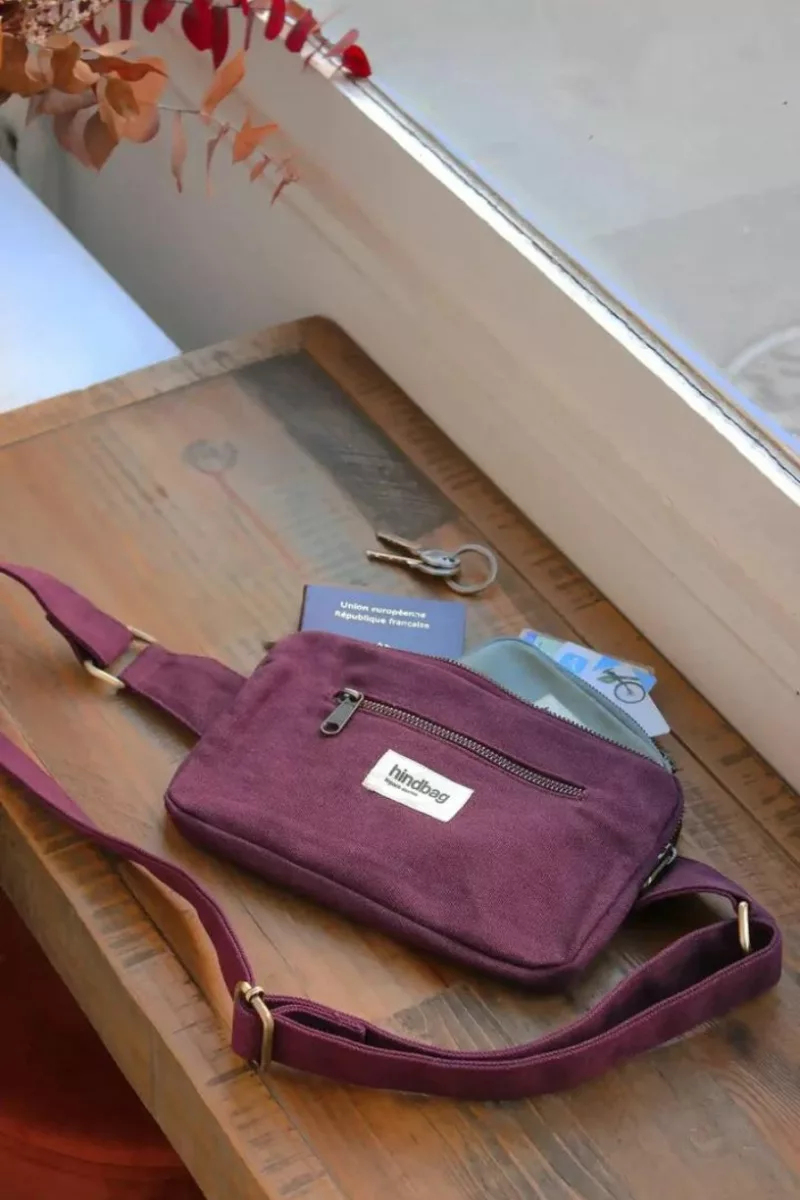 Sac banane rectangulaire Harry - Prune - Hindbag