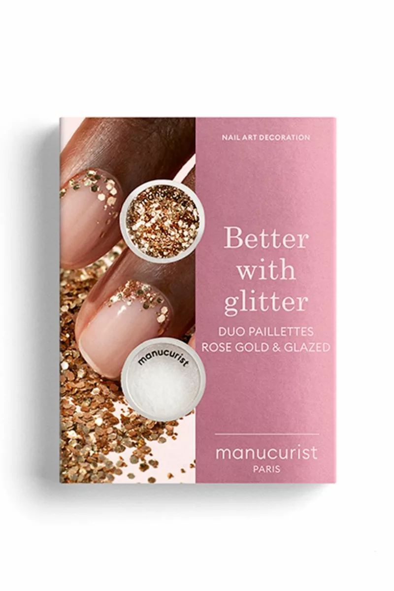 Duo Paillettes Rose Gold & Glazed