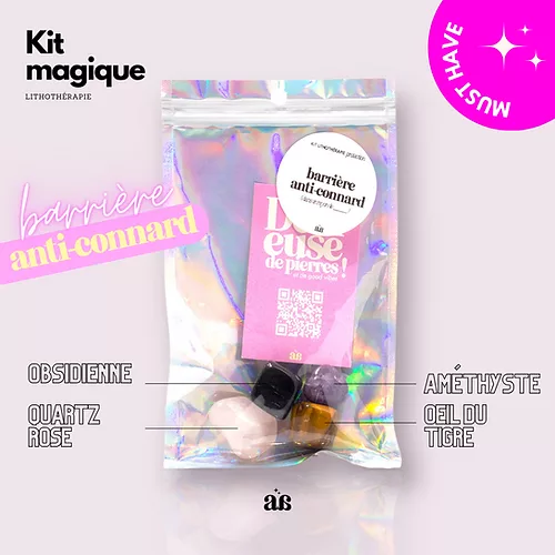 Kit lithothérapie "Barrière anti-connard"