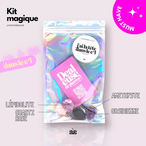 Kit lithothérapie "J'ai la tête dans le c*l"