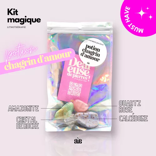 Kit lithothérapie "Potion chagrin d'amour"