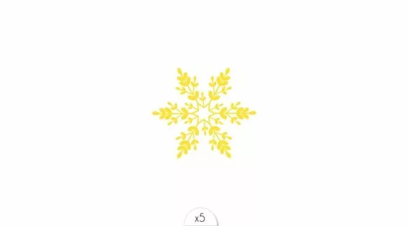 Tatouage éphémère : Flocon doré - Sioou