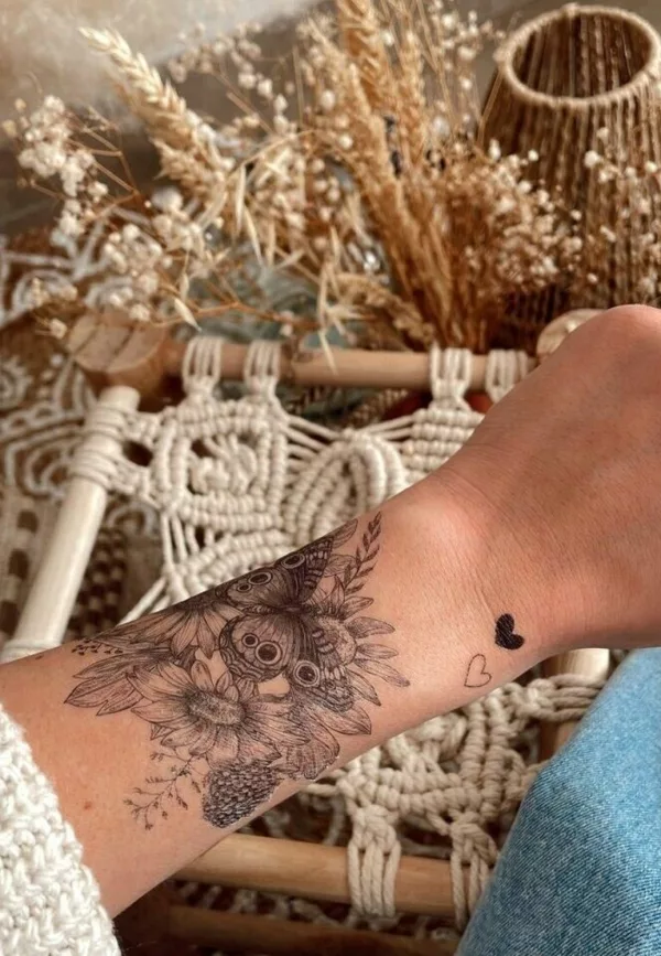 Parure de tatouage éphémère : Le temps des fleurs - Siouu – Image 2