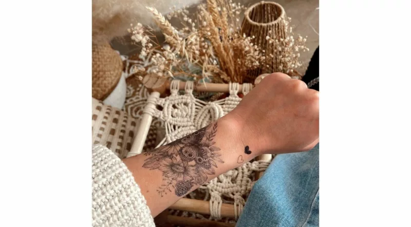 Parure de tatouage éphémère : Le temps des fleurs - Siouu