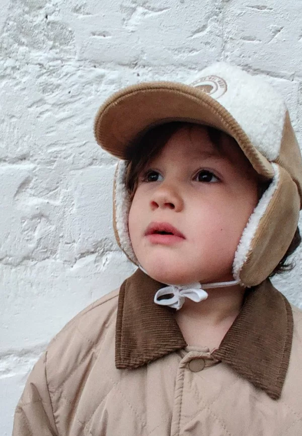 Casquette velours Cocooning sherpa avec cache-oreilles – Image 1