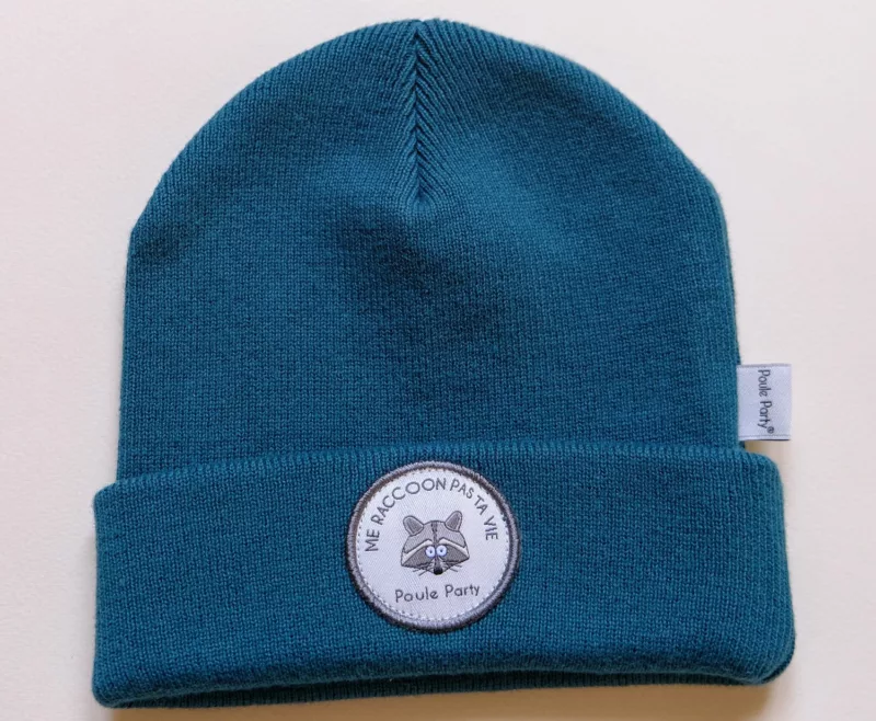 Bonnet Raccoon "Me raccoon pas ta vie" - Enfant