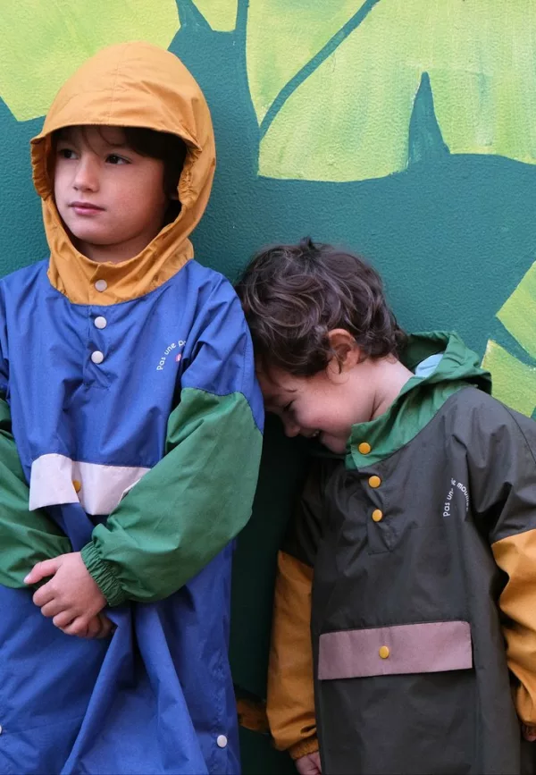 Poncho de pluie Kaki - Enfants – Image 2