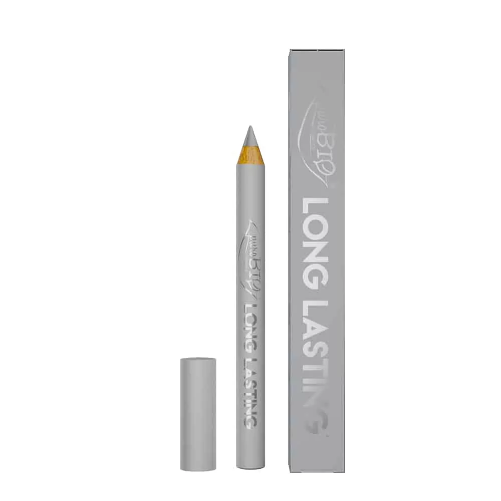 Crayon fard à paupières LONG LASTING 028L - Argent - PuroBio – Image 1