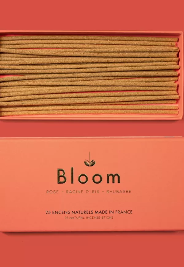 25 bâtons d'encens naturels Flamingo - ROSE, RACINE D'IRIS, RHUBARBE – Image 2