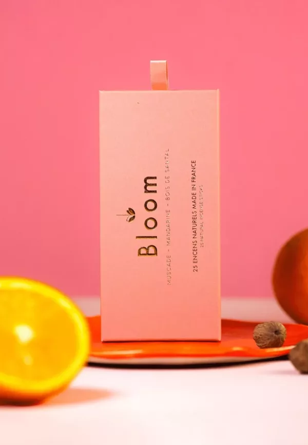 25 bâtons d'encens naturels Bubble Shell - MANDARINE, MUSCADE, BOIS DE SANTAL – Image 1