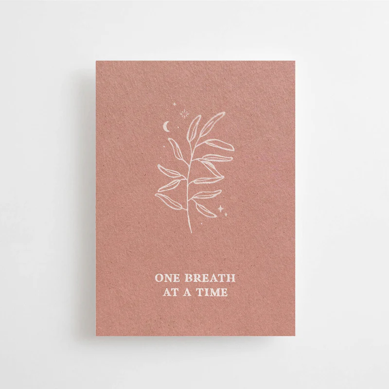 One breath at a time - Mini Carte