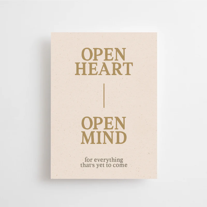Open heart, open mind - Mini Carte