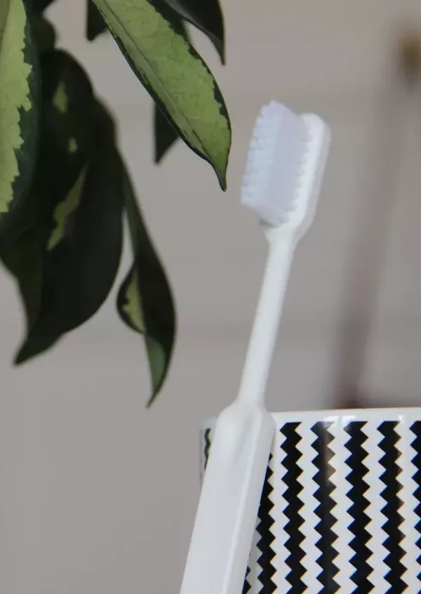Brosse à dents rechargeable bioplastique Caliquo Blanche – Image 2