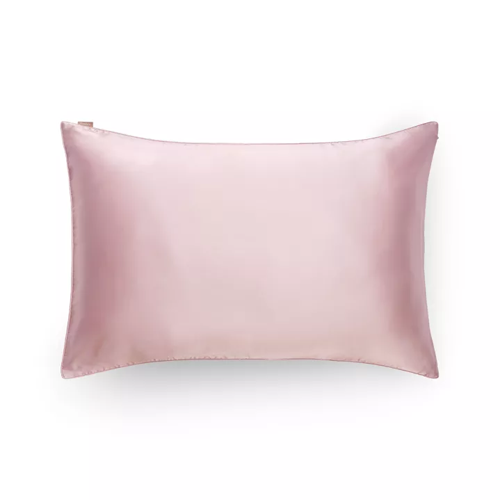 Taie oreiller en soie - Bois de Rose