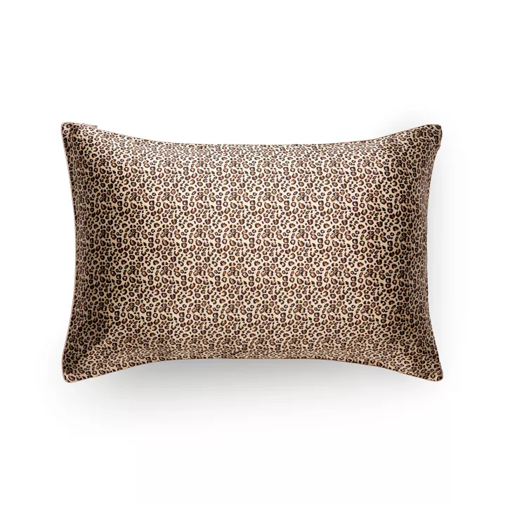 Taie oreiller en soie - Léopard