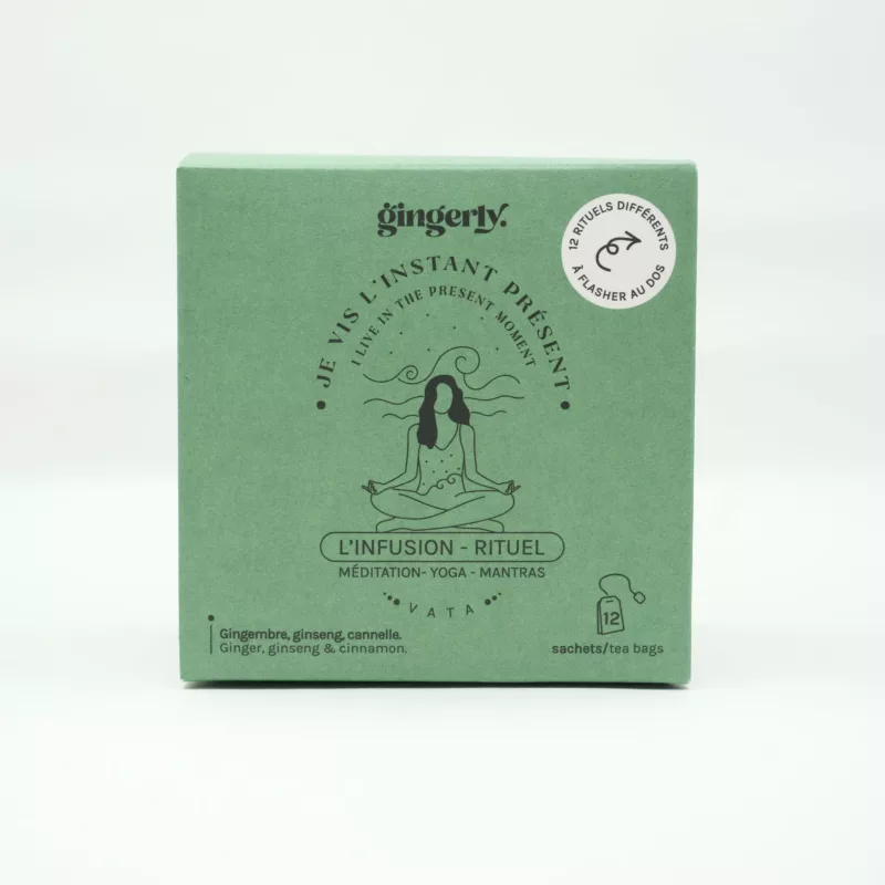 Boite 12 infusettes - Je vis l'instant présent