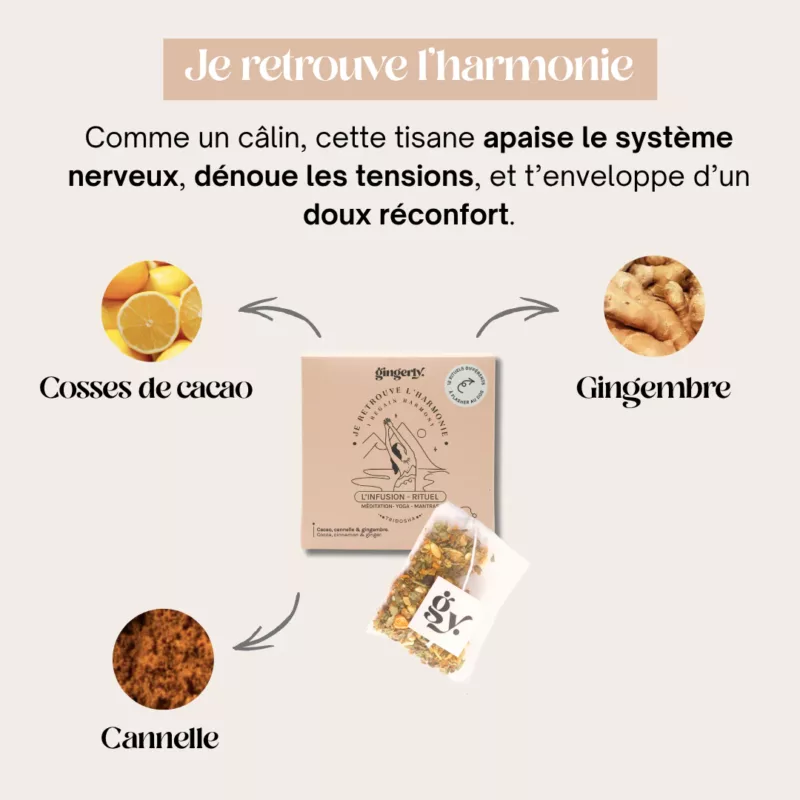 Les infusions - Rituel - Coffret infusettes bio - Gingerly