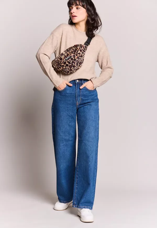 Banane Olivia - Leopard Fausse Fourrure – Image 1