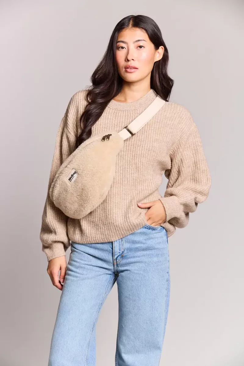 Sac Banane L Sasha - Teddy beige