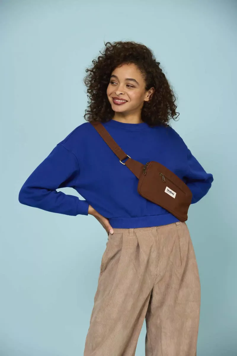 Sac banane rectangulaire Harry - Chocolat