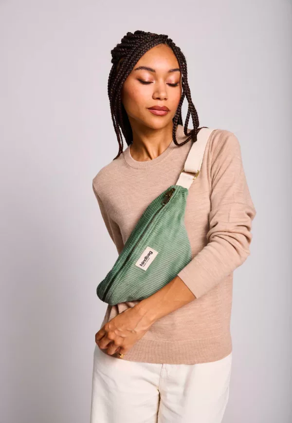 Banane Olivia - Velours Vert d'eau – Image 2