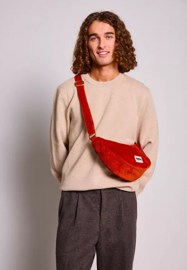 Sac banane Andrea Velours Brique – Image 2