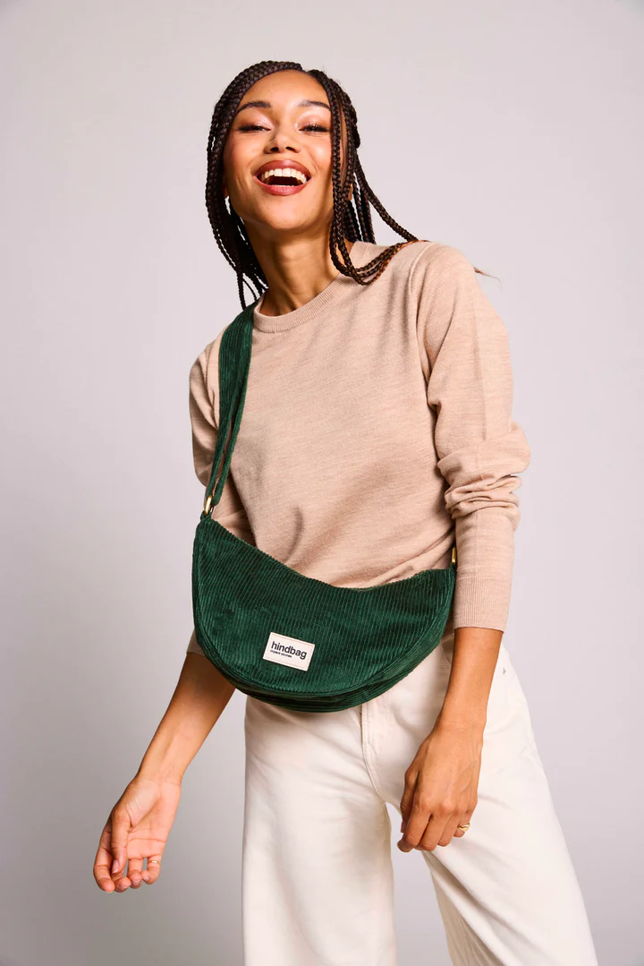 Sac banane Andrea Velours Sapin