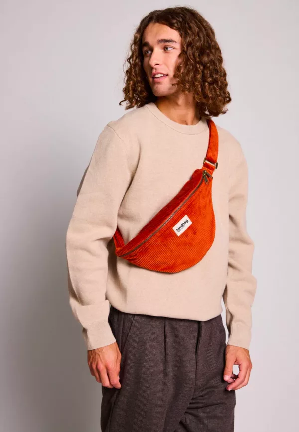 Sac banane L Sasha Velours Brique – Image 2