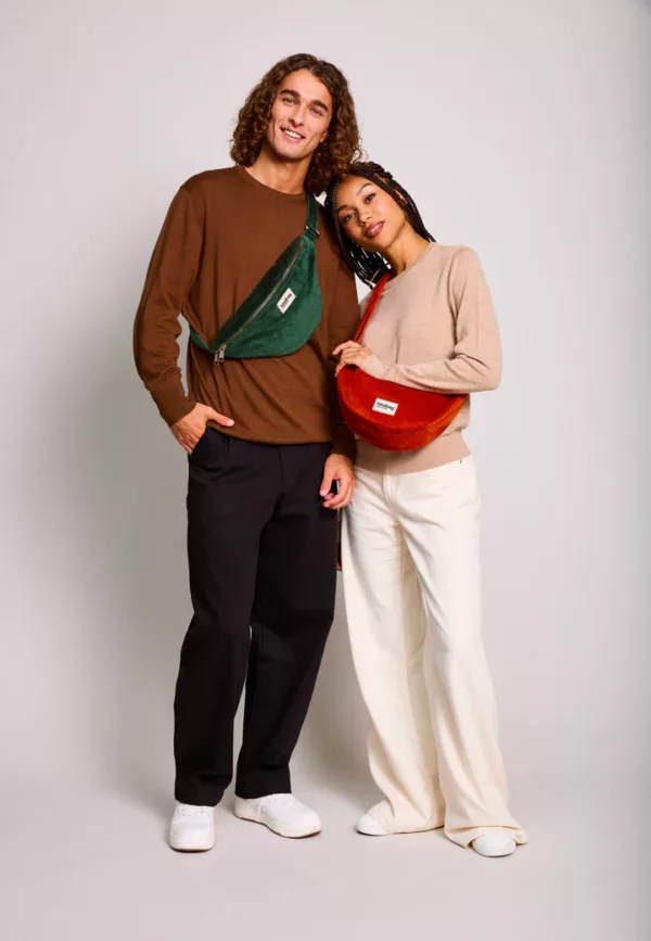 Sac banane L Sasha Velours Sapin – Image 2