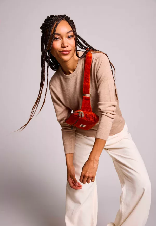 Sac banane Harry Velours Brique – Image 3