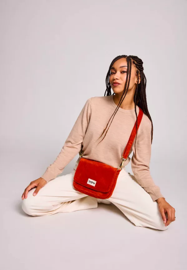 Sac à main Margault Velours - Brique – Image 1