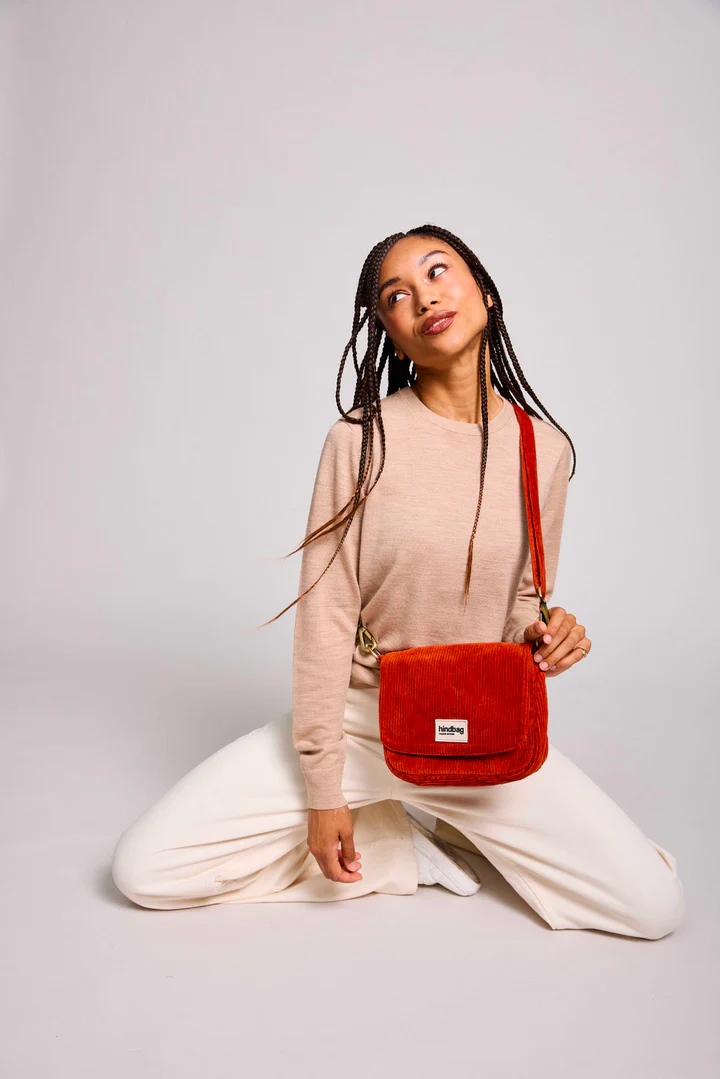 Sac à main Margault Velours - Brique