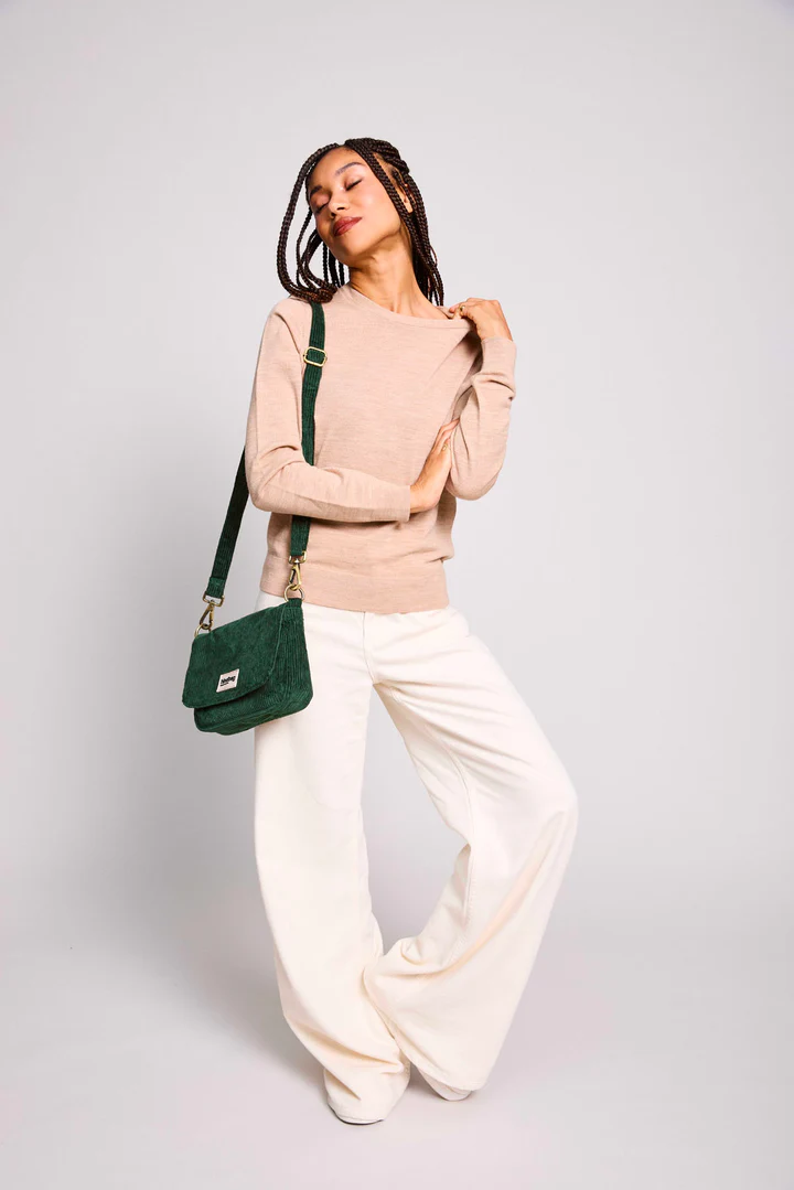 Sac à main Margault Velours - Sapin