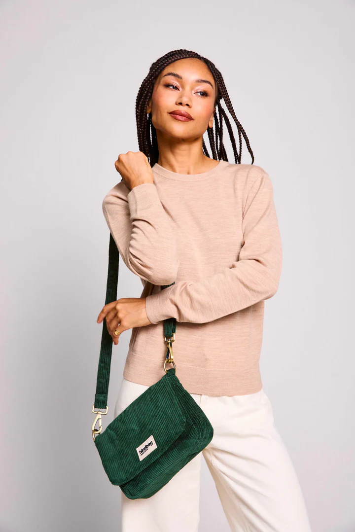 Sac à main Margault Velours - Sapin