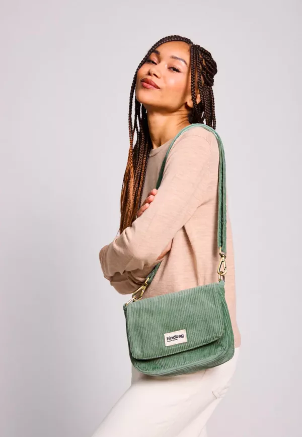 Sac à main Margault Velours - Vert d'eau – Image 2