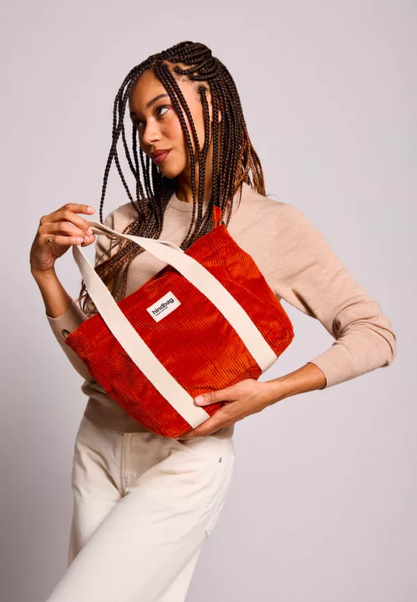 Sac à main Louise Velours - Brique – Image 1