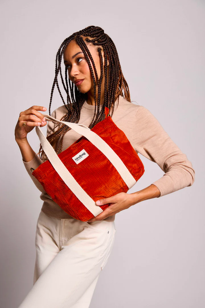 Sac à main Louise Velours - Brique