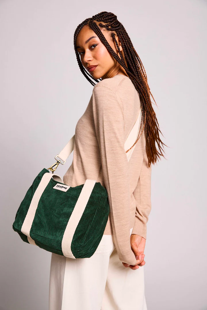 Sac à main Louise Velours - Sapin