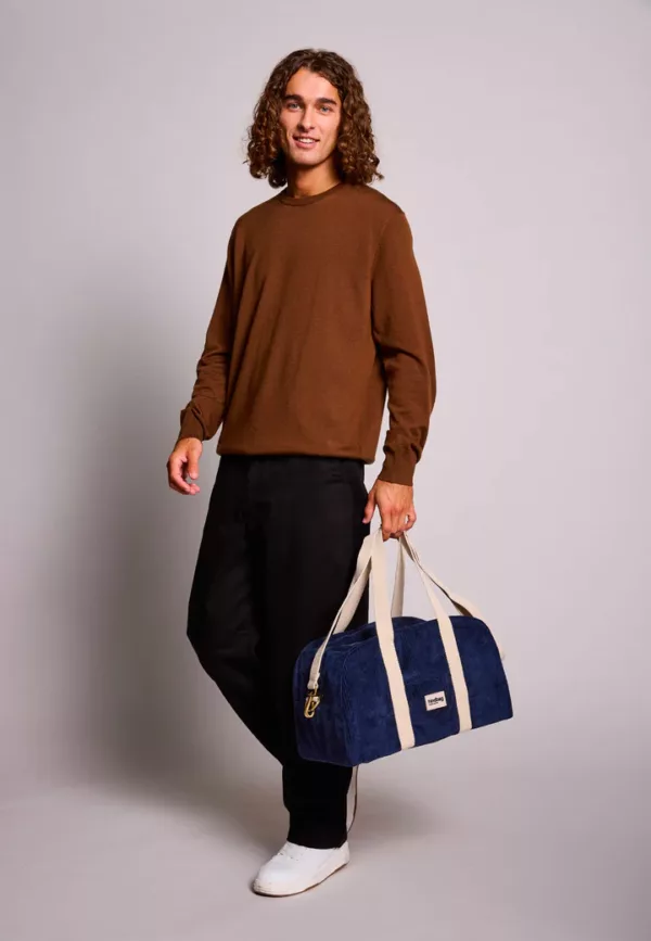 Sac bowling Charlie Velours Marine – Image 1